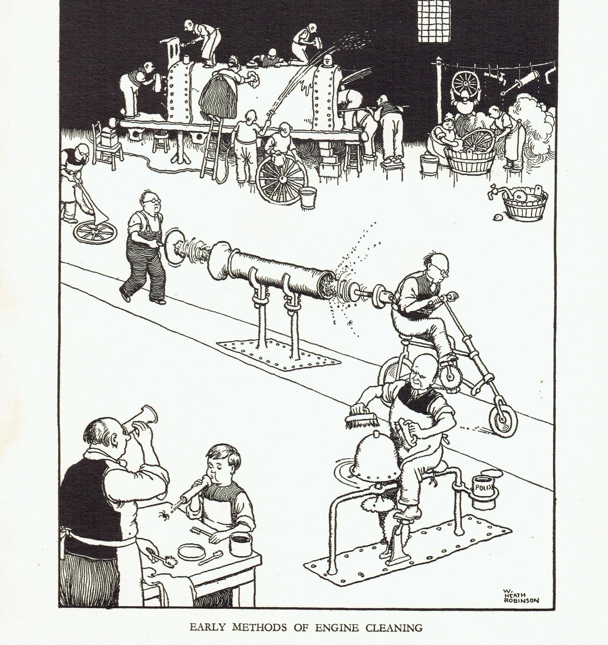 1935 Railway Policeman Saves Situation - Original Vintage Print By Robinson - Great Western Railway Humorous Cartoon - 7 x 9.5 in - Image 4