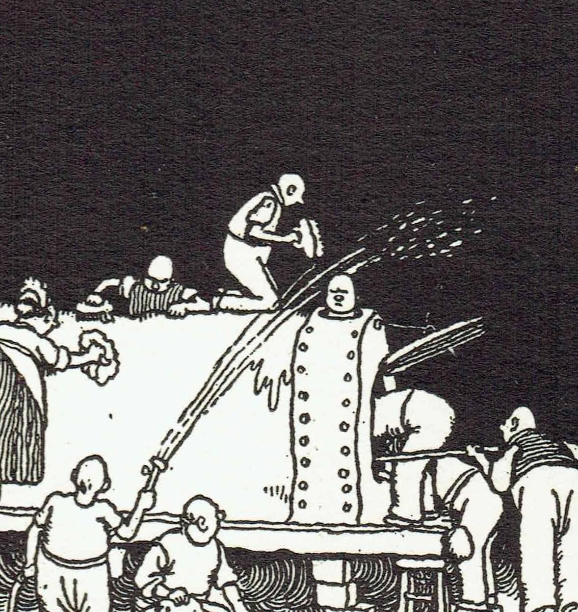 1935 Railway Policeman Saves Situation - Original Vintage Print By Robinson - Great Western Railway Humorous Cartoon - 7 x 9.5 in - Image 6