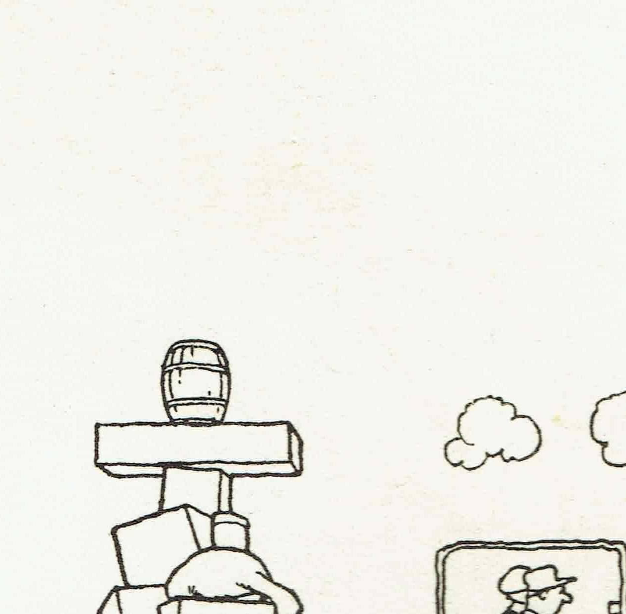 1935 Railway Policeman Saves Situation - Original Vintage Print By Robinson - Great Western Railway Humorous Cartoon - 7 x 9.5 in - Image 7