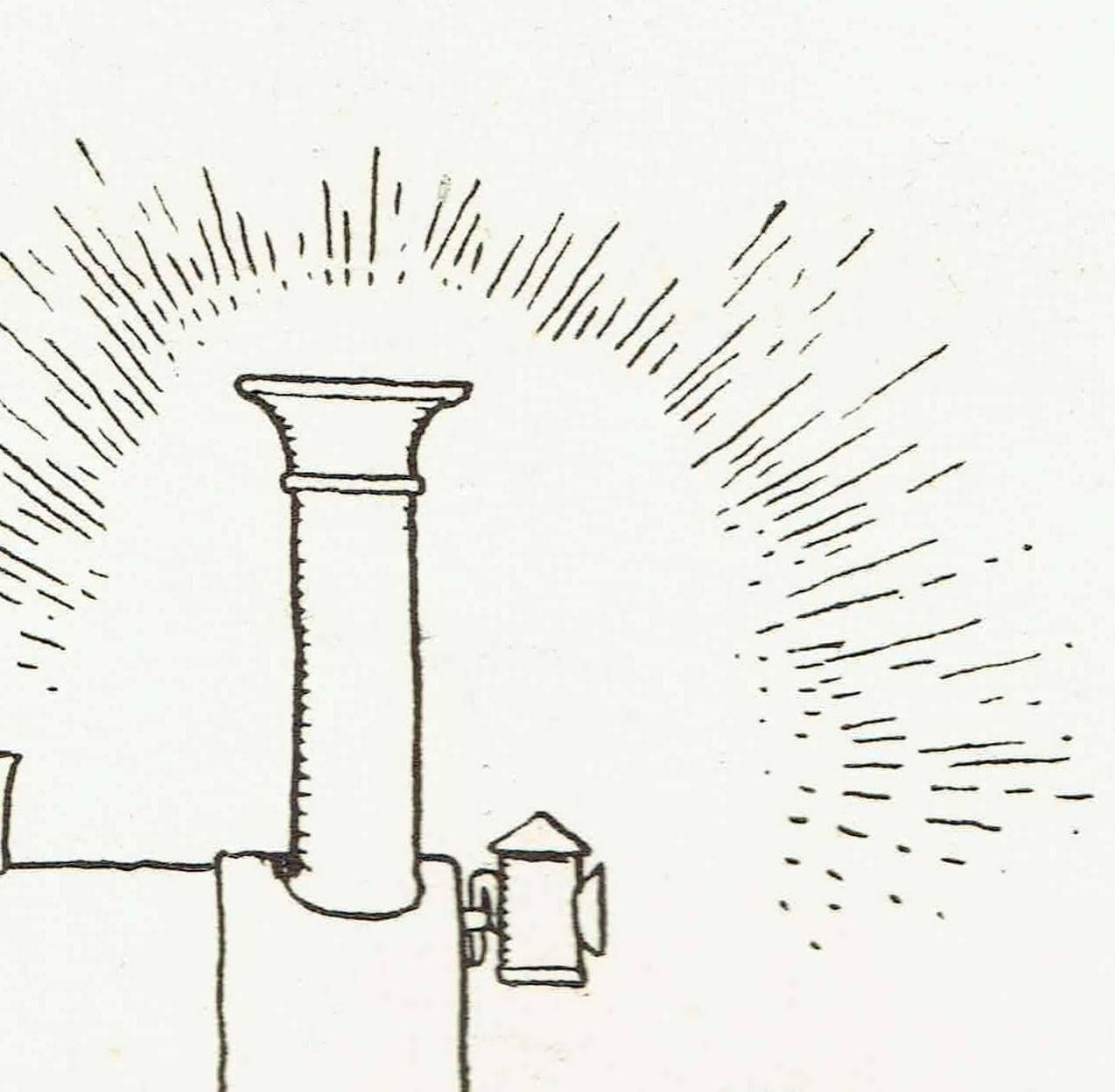 1935 Railway Locomotive Cartoon - Original Vintage Print By Heath Robinson - Great Western Railway Centenary Humour - 7 x 9.5 in - Image 7