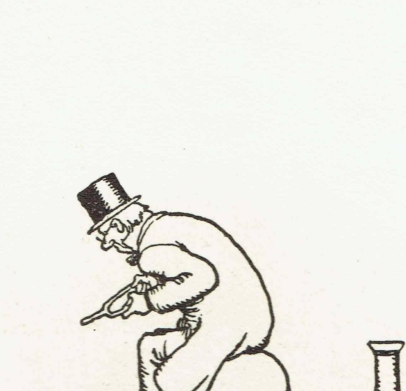 1935 Railway Pioneers Paddington Canal - Original Vintage Print By Robinson - Great Western Railway Centenary Humorous Cartoon - 7 x 9.5 in - Image 7