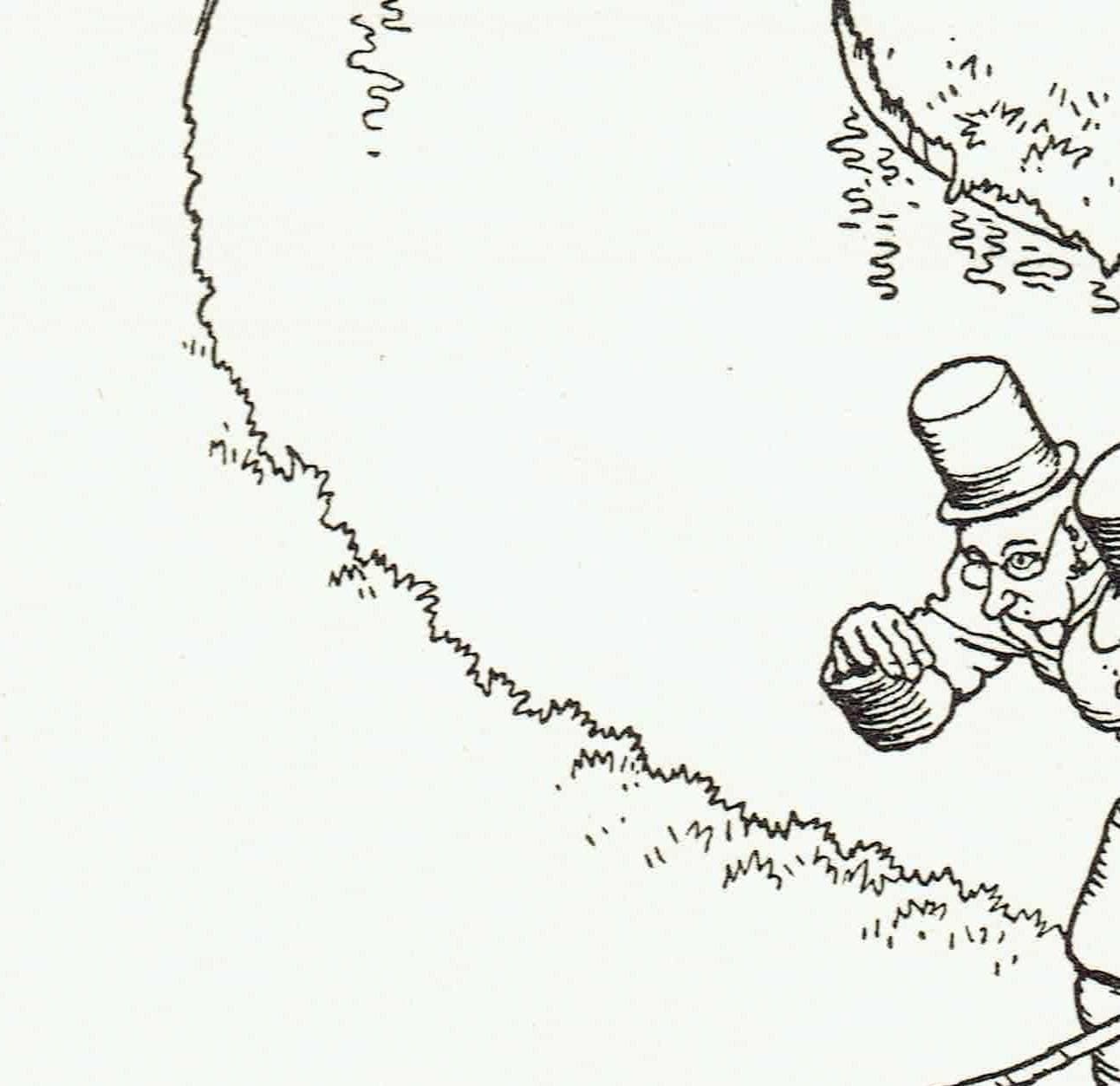 1935 Railway Pioneers Paddington Canal - Original Vintage Print By Robinson - Great Western Railway Centenary Humorous Cartoon - 7 x 9.5 in - Image 9