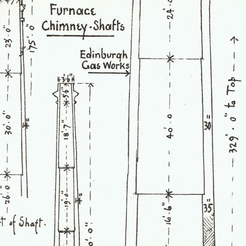 1898 Chimney Shafts Various Furnace Edinburgh Hull East London Architectural Print - W Fullerton - Building Illustration - 8 x 10.75 in - Image 3
