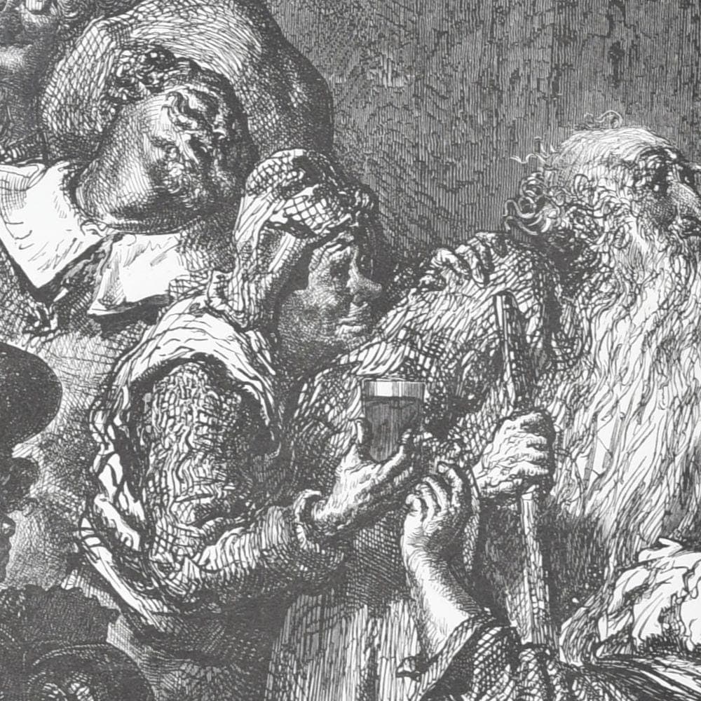 1866 Legend of the Wandering Jew - Plate 4 Original Antique Print after Doré - Gothic Fantasy Biblical Legend Steel Engraving - 14 x 20 in - Image 4