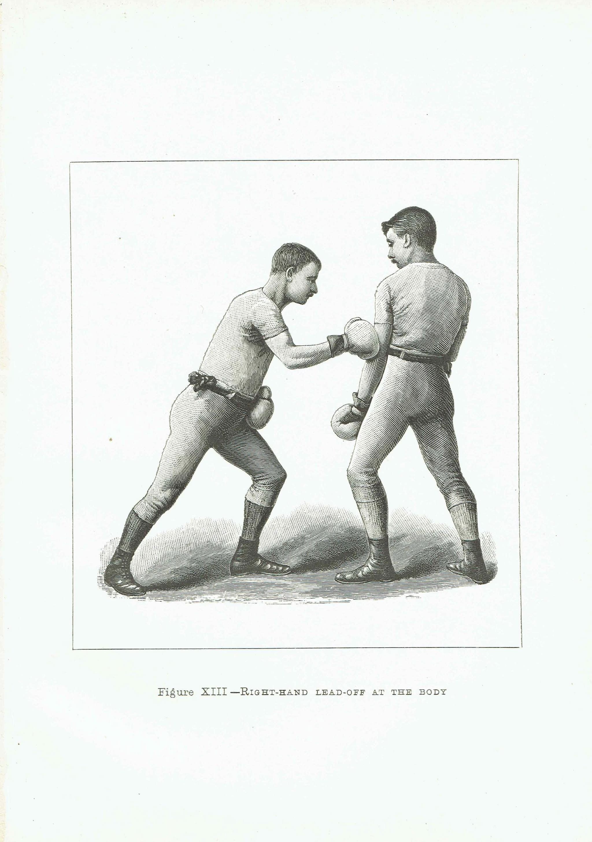 1889 Boxing Stance - Original Antique Print - Badminton Library Victorian Sport Pugilism Athletic Training Instruction - 5 x 7 in - Image 2