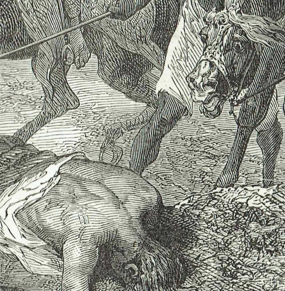 1870s Abyssinian Warfare Battle Scene Woodblock Print - Military History Engraving - Victorian Travel Book Illustration - 12 x 8.5 in - Image 5