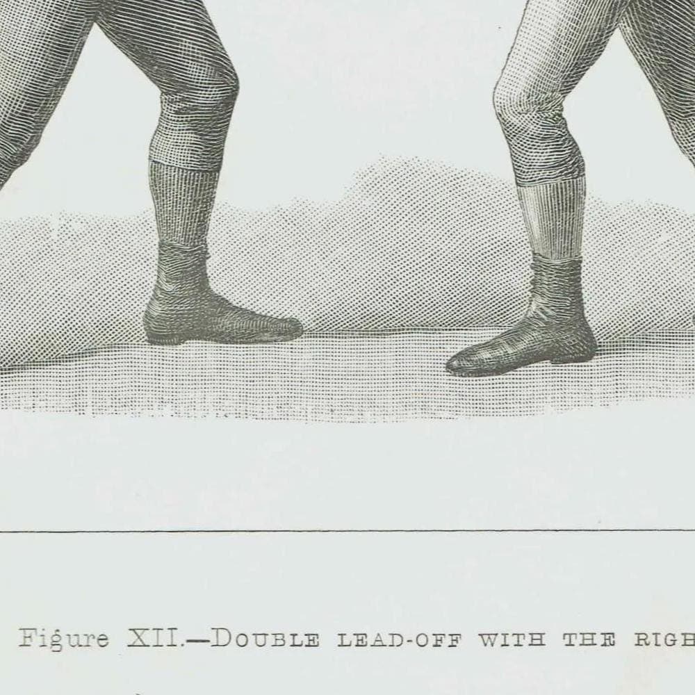 1889 Boxing Sparring Match - Original Antique Print - Badminton Library Victorian Sports Athletic Training Pugilism - 5 x 7 in - Image 4