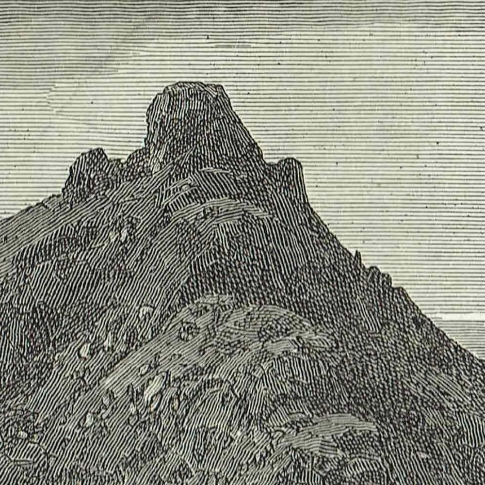 1870s Fort Bowie Arizona Apache Attack Scene Woodblock Print - Western Military History - Victorian Travel Geography - 12 x 8.5 in - Image 4