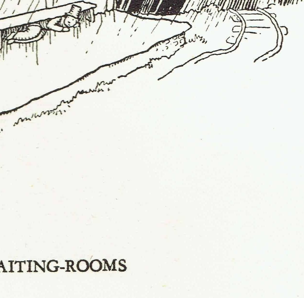 1935 Railway Signal Machine - Original Vintage Print By Robinson - Great Western Railway Centenary Humorous Cartoon - 7 x 9.5 in - Image 9