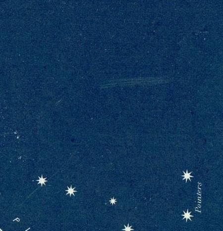 1944 Plough Constellation - Original Vintage Print By Gall - Star Atlas Celestial Navigation Astronomy Chart Map 1 - 4 x 6 in - Image 3