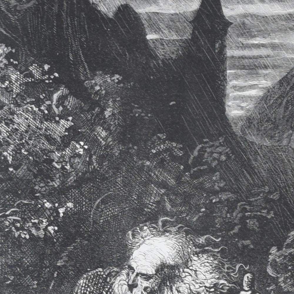 1866 Legend of the Wandering Jew Plate 2 - Original Antique Print - Doré - Medieval Biblical Myth Cassell Petter Galpin - 14 x 20 in - Image 4