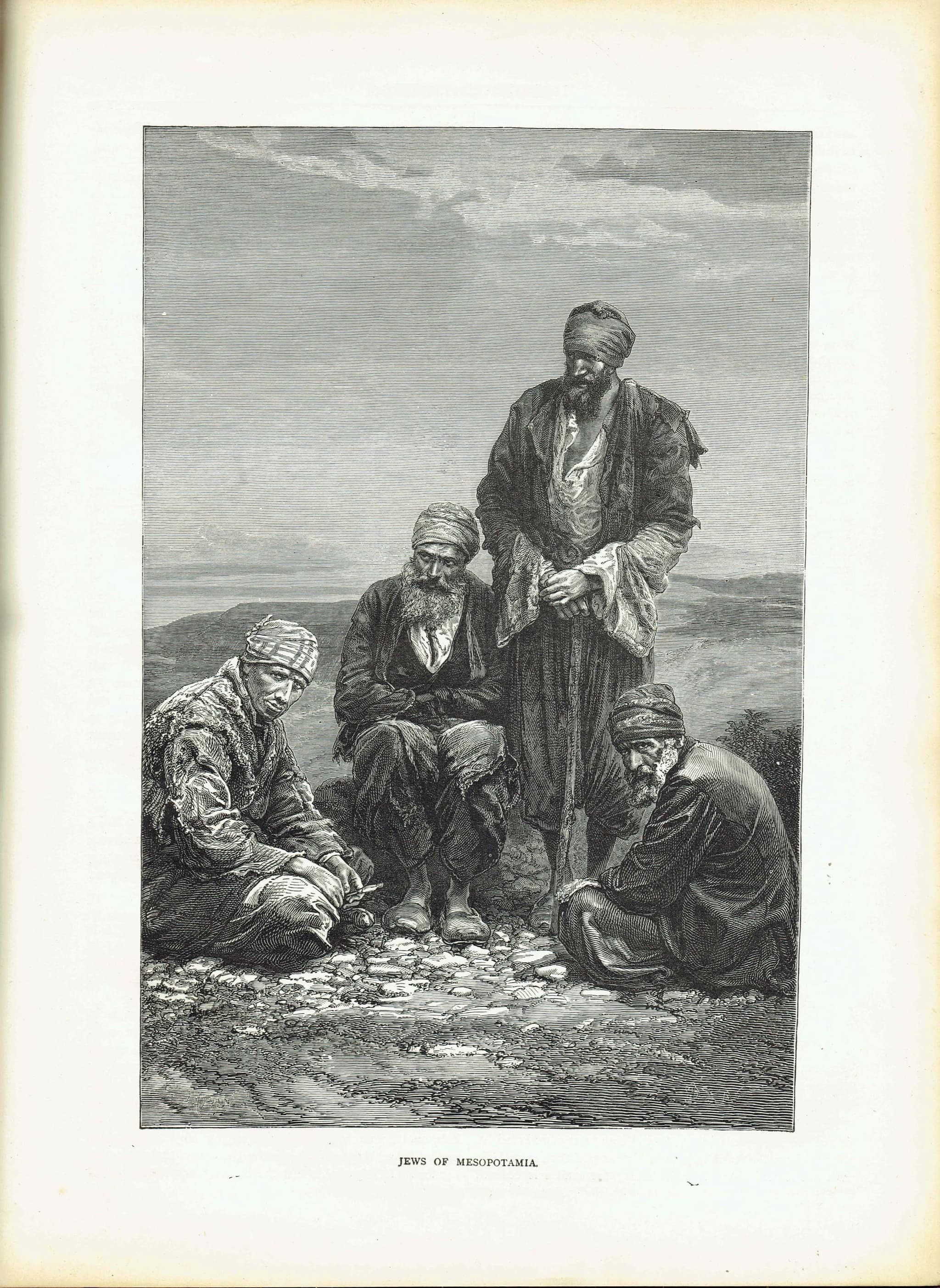 1870s Original Victorian Mesopotamian Portrait Woodblock Print - Antique Travel Book Illustration - Religious Cultural Study - 8.5 x 12 in - Image 2