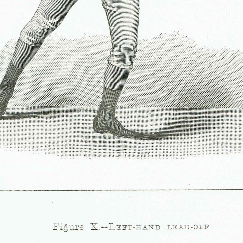 1889 Left-Hand Lead-Off Boxing - Original Antique Print - Badminton Library Victorian Sports Pugilism Athletic Training - 5 x 7 in - Image 4