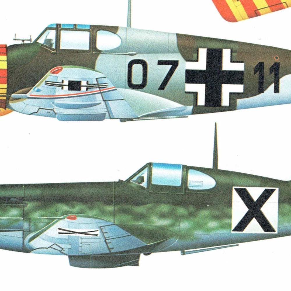 1985 Liore et Olivier LeO 451 B4 & Amiot 143M Military Planes Vintage Print - WWII Aircraft Aviation Drawing - 8 x 10.75 in - Image 8