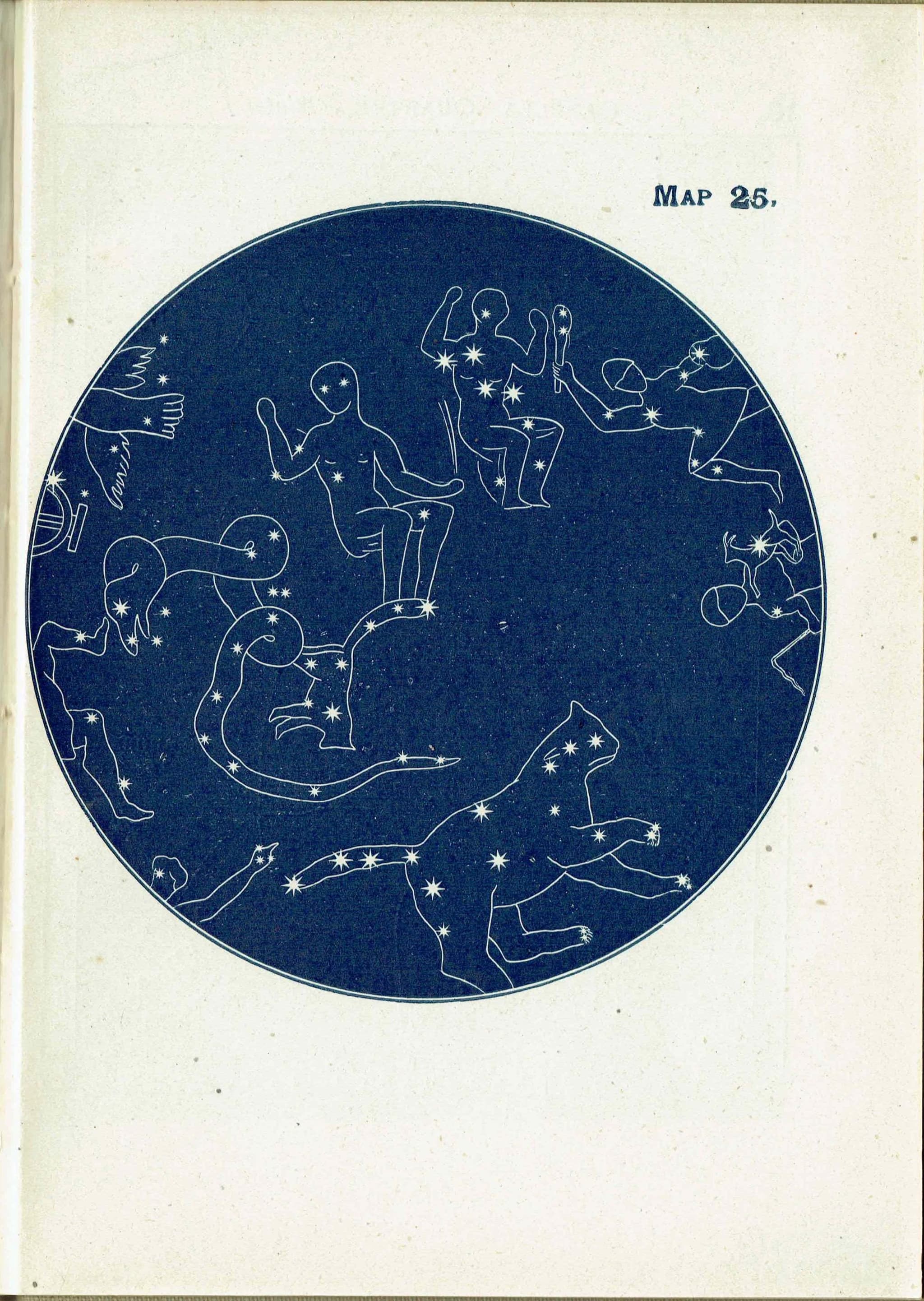 1944 Original North Polar Stars Constellation Map Print - Vintage Celestial Chart - Ancient Star Atlas Guide - 4 x 6 in - Image 2