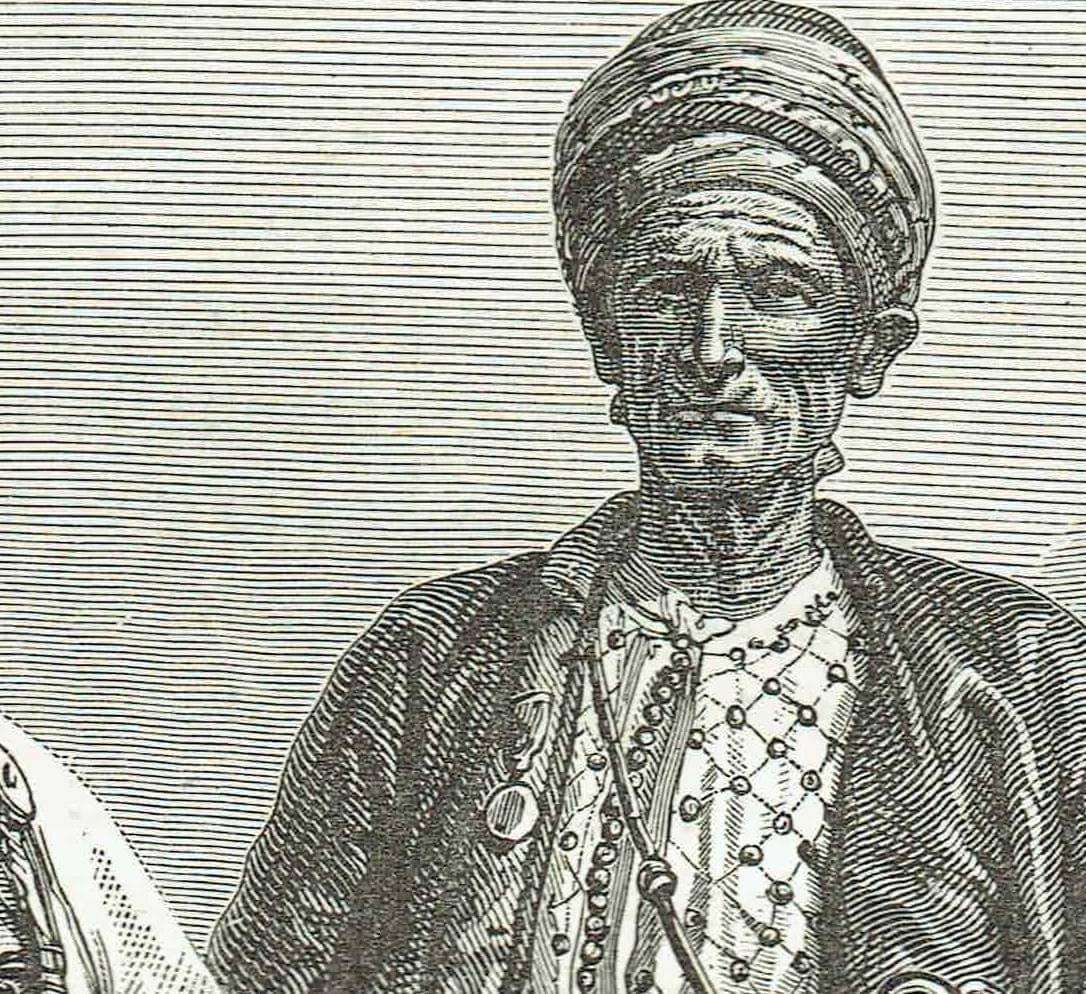 1870s Antique Kurdish Princess Portrait - Victorian Travel Book Original Woodblock Print - Middle Eastern Royal Figure - 8.5 x 12 in - Image 4