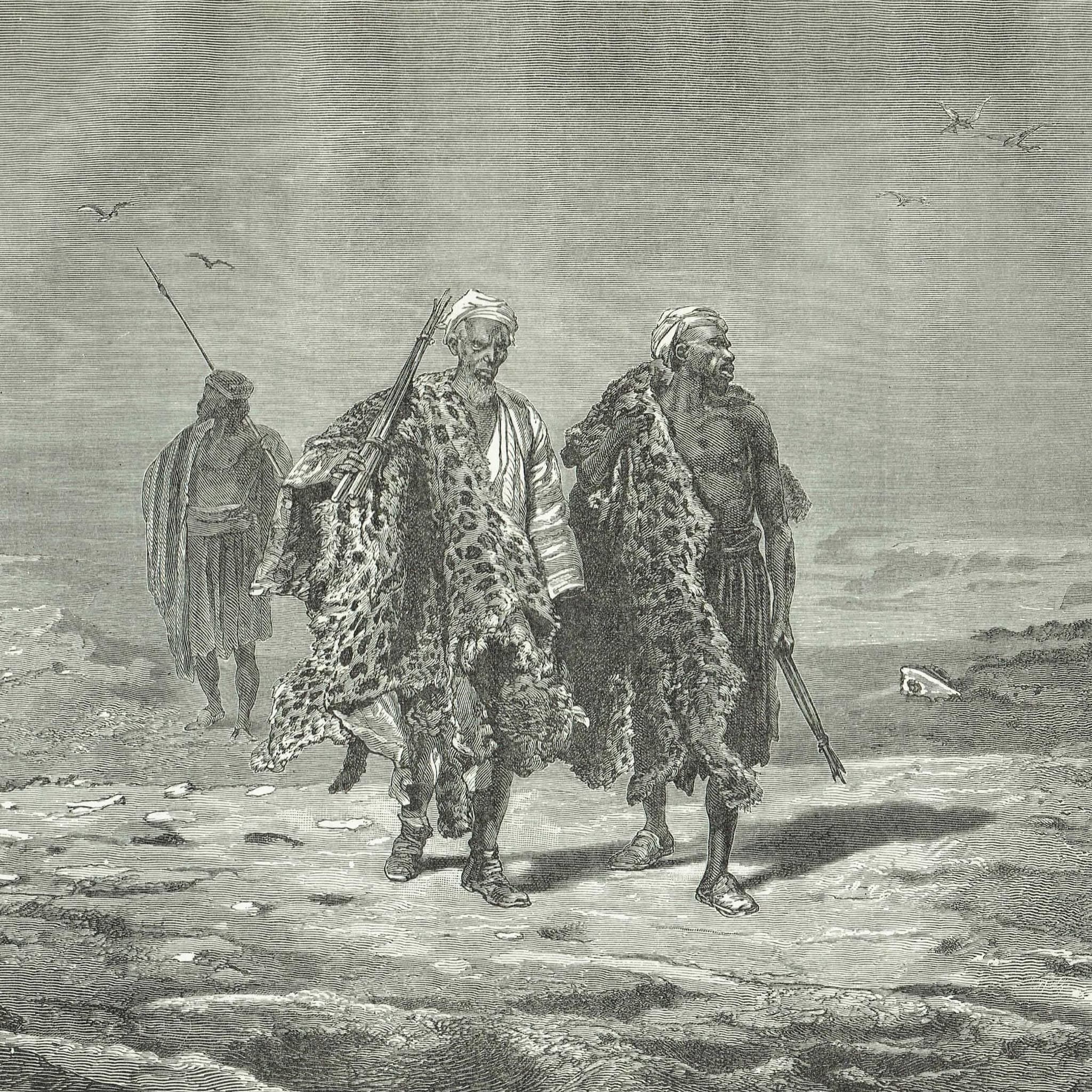 1870s Original Victorian Travel Print - Arabs Market Scene - Antique Woodblock  Print - Illustrated Travels Book - 12 x 8.5 in - Image 3