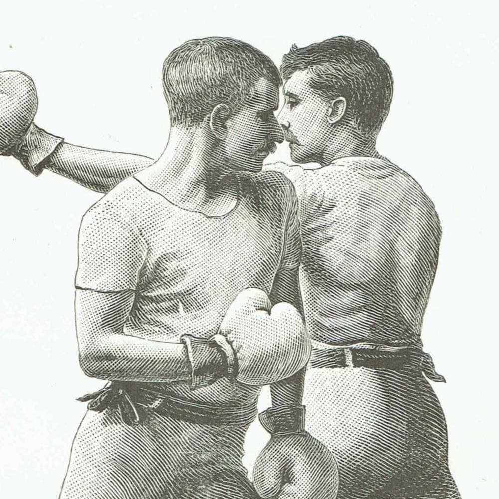 1889 Boxing Slipping Technique - Original Antique Print - Badminton Library Victorian Sports Pugilism Athletic Training - 4.5 x 6.5 in - Image 3