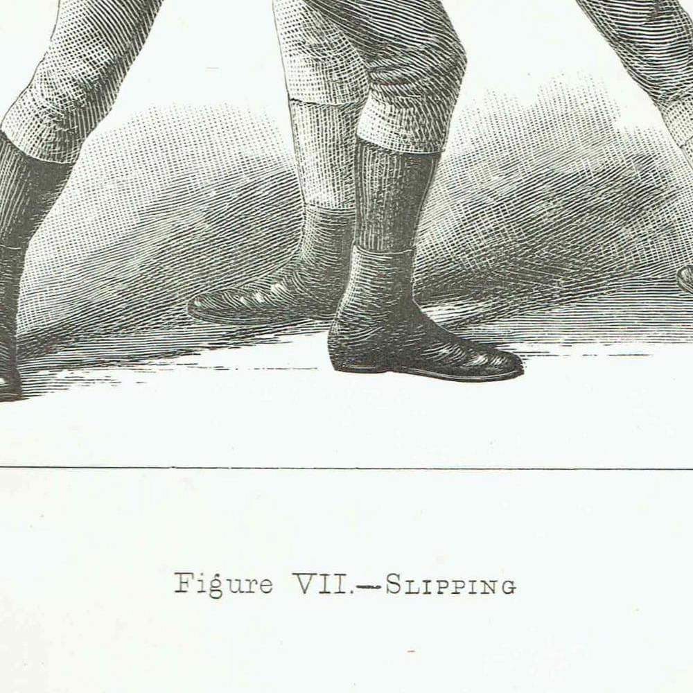 1889 Boxing Slipping Technique - Original Antique Print - Badminton Library Victorian Sports Pugilism Athletic Training - 4.5 x 6.5 in - Image 4