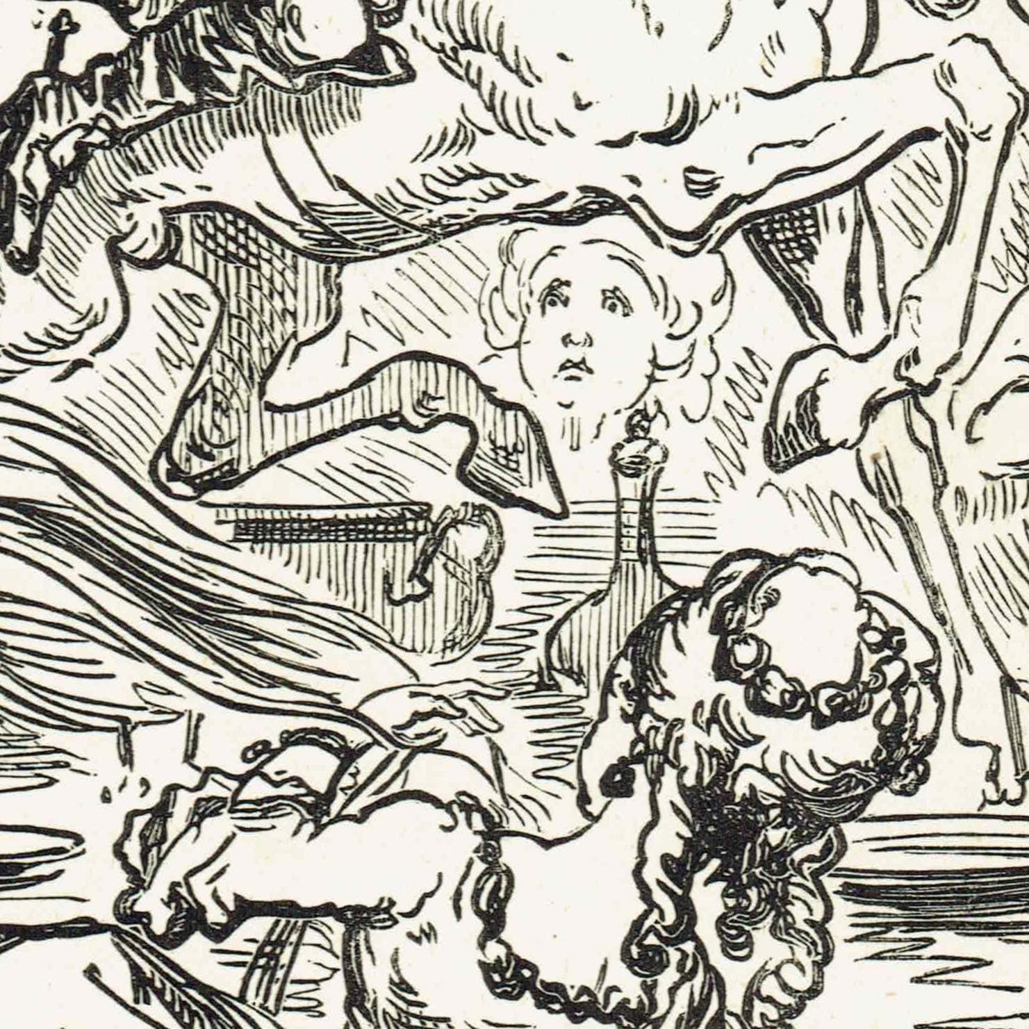 1867 Baron Munchausen Horse - Original Antique Print By Doré - Fantasy Adventure Tale Illustration Literature - 6 x 9 in - Image 3