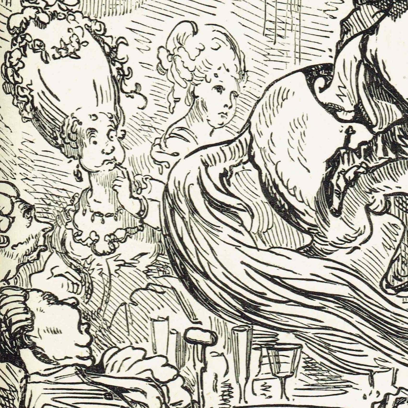 1867 Baron Munchausen Horse - Original Antique Print By Doré - Fantasy Adventure Tale Illustration Literature - 6 x 9 in - Image 4