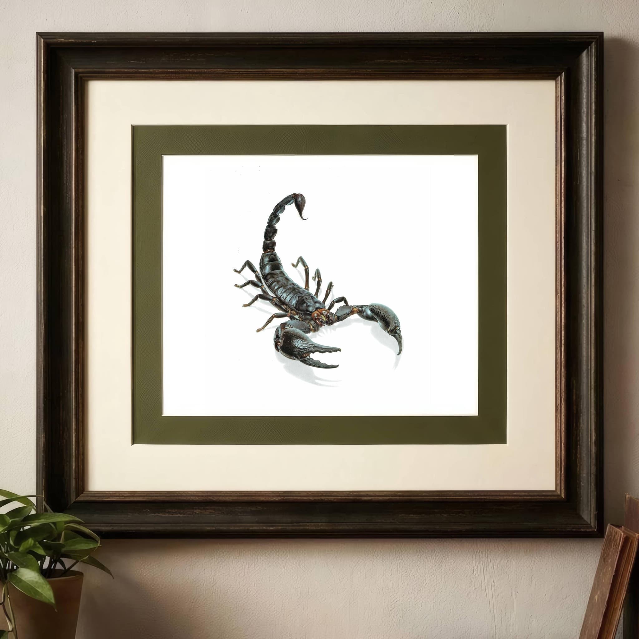 1986 Scorpion Pandinus Imperator Print - Durin Bernard Les Insectes Scientific Illustration - Burmeister C.L. Koch Entomology - 11 x 13 in - Image 2