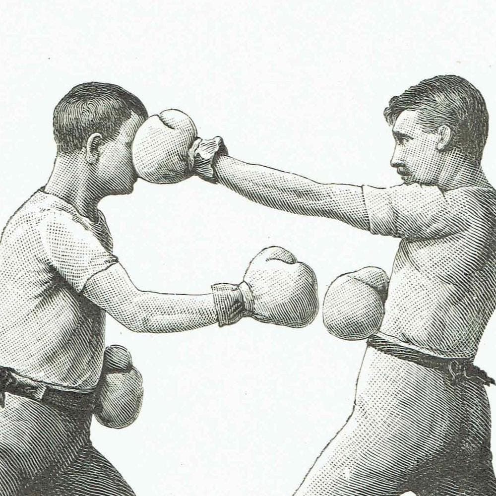 1889 Boxing Sparring Technique - Original Antique Print - Badminton Library Victorian Sports Athletic Training Illustration - 5 x 7 in - Image 3