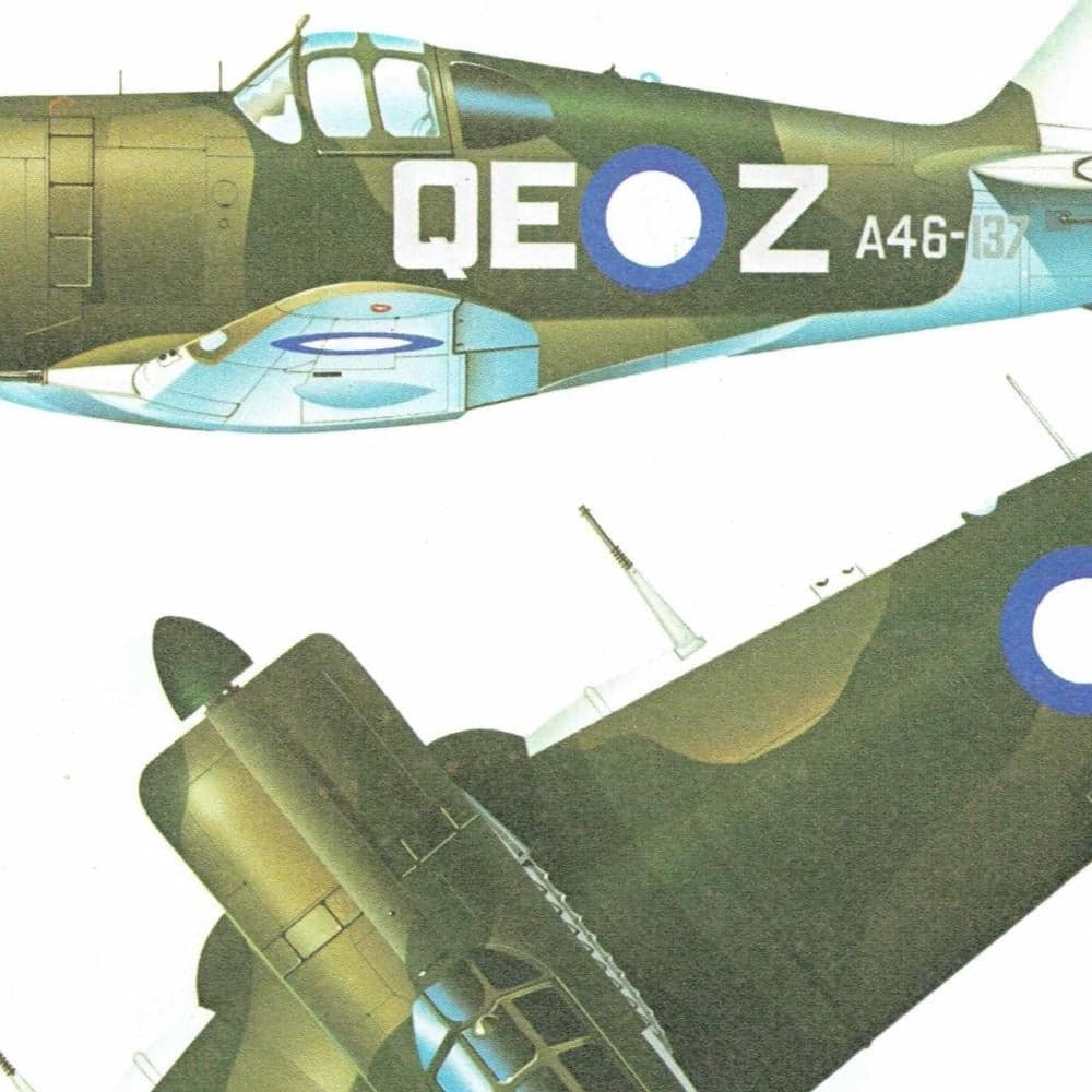 1985 Commonwealth CA-13 Boomerang II & Noorduyn Uc-64A Norseman Military Planes Vintage Print - WWII Aircraft Drawing - 8 x 10.75 in - Image 4