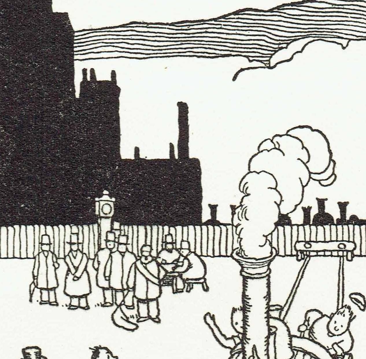 1935 Railway Humour - Original Vintage Print By Heath Robinson - Great Western Railway Centenary Cartoon Satire - 7 x 9.5 in - Image 6