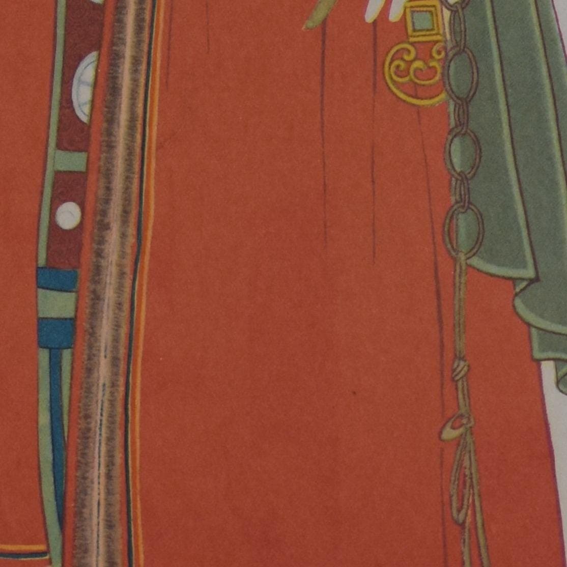 Zhang Daqian Print – 1950s Tibetan Women with Dogs, Chinese Portrait (15 x 21 in) - Image 5