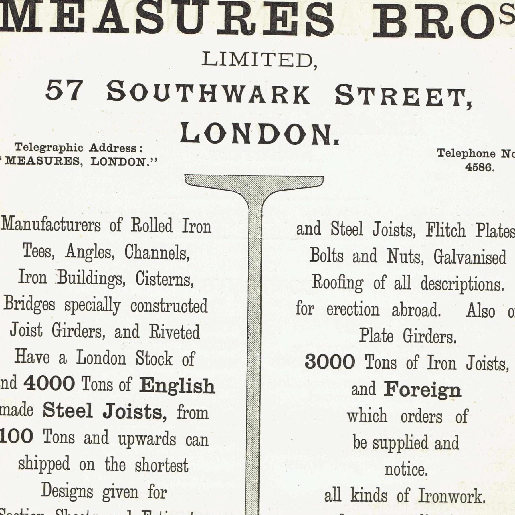 1898 Iron, Steel Construction Architectural Advertisement Print - W Fullerton - Building Illustration - 8 x 10.75 in - Image 3