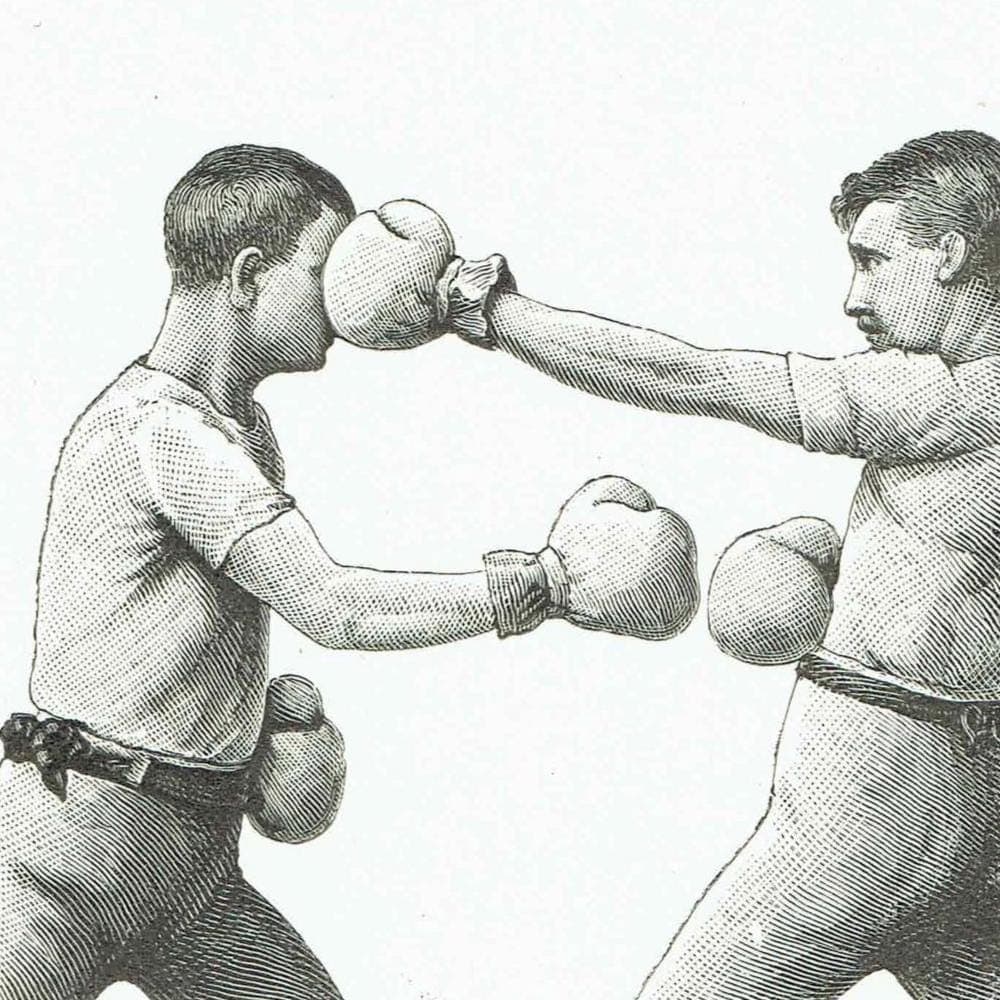 1889 Boxing Technique - Original Antique Print - Badminton Library Victorian Sports Pugilism Athletic Training Illustration - 5 x 7 in - Image 3
