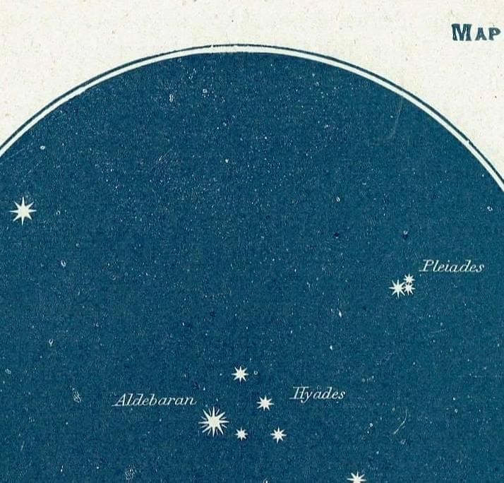 1944 Original Taurus Bull Constellation Star Map Print - Vintage Astronomy Atlas - Scientific Navigation Guide - 4 x 6 in - Image 4