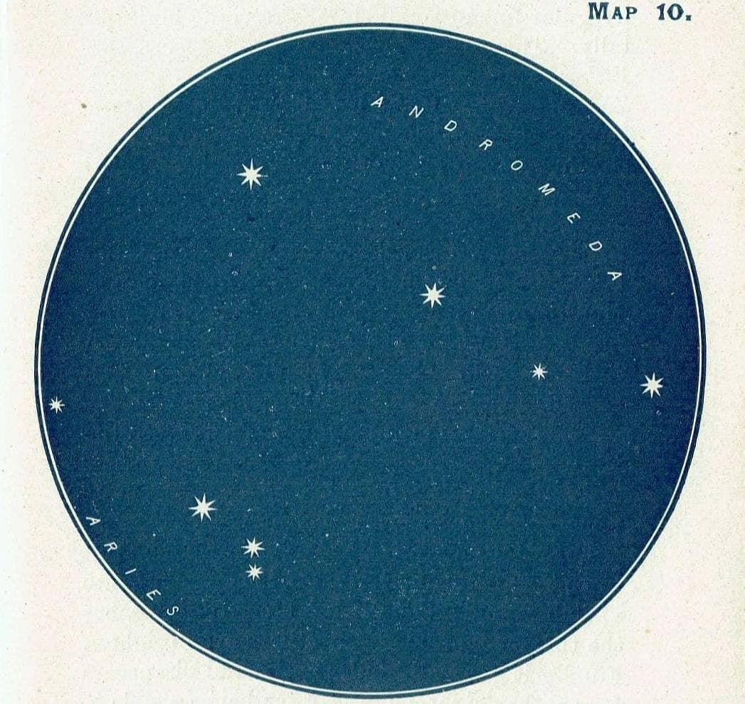 1944 Original Andromeda Aries Constellation Star Map Print - Celestial Navigation Chart - Vintage Astronomy Guide - 4 x 6 in - Image 3