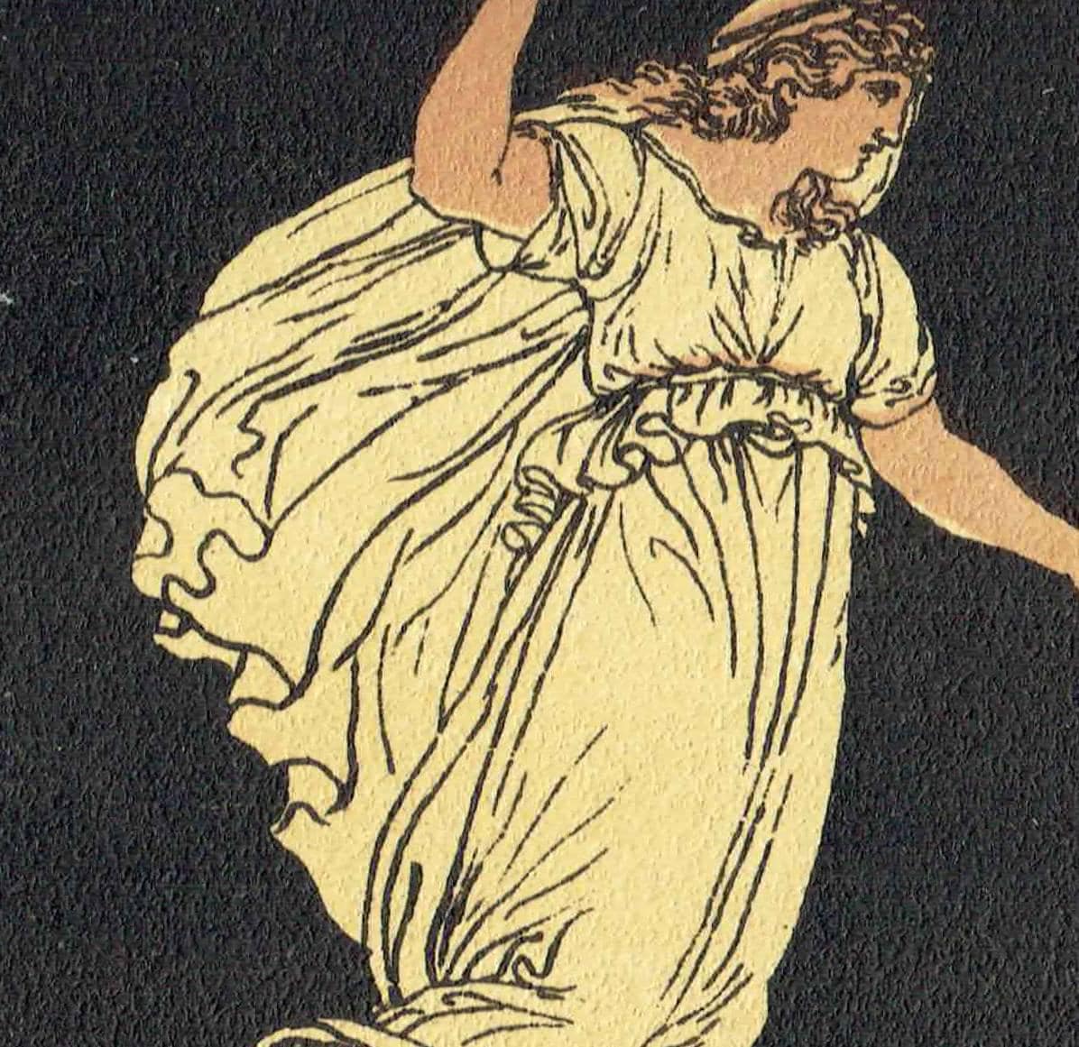 1879 Aeneas and Shade of Creusa - Original Antique Print By Pinelli - Stories From Virgil Classical Mythology Roman - 7.5 x 5 in - Image 4