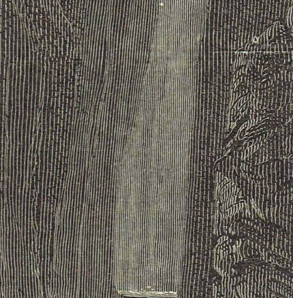 1870s Original Canyon Waterfall Woodblock Victorian Print - Dramatic Landscape Adventure - Illustrated Travels Book - 8.5 x 12 in - Image 5