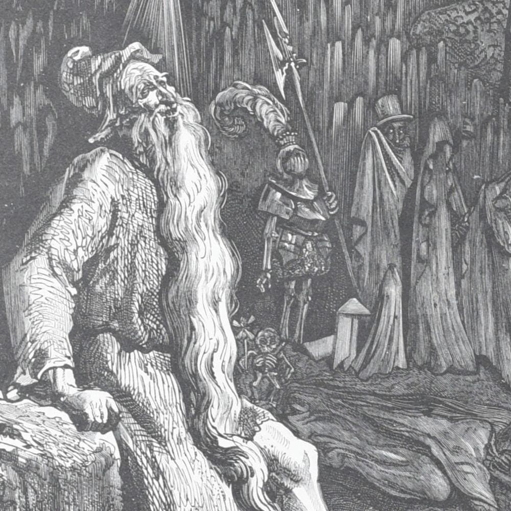 1866 Gustave Doré Legend Of The Wandering Jew Judgement Day Plate 12 - Original Antique Engraving - Gothic Biblical Apocalypse - 14 x 20 in - Image 5