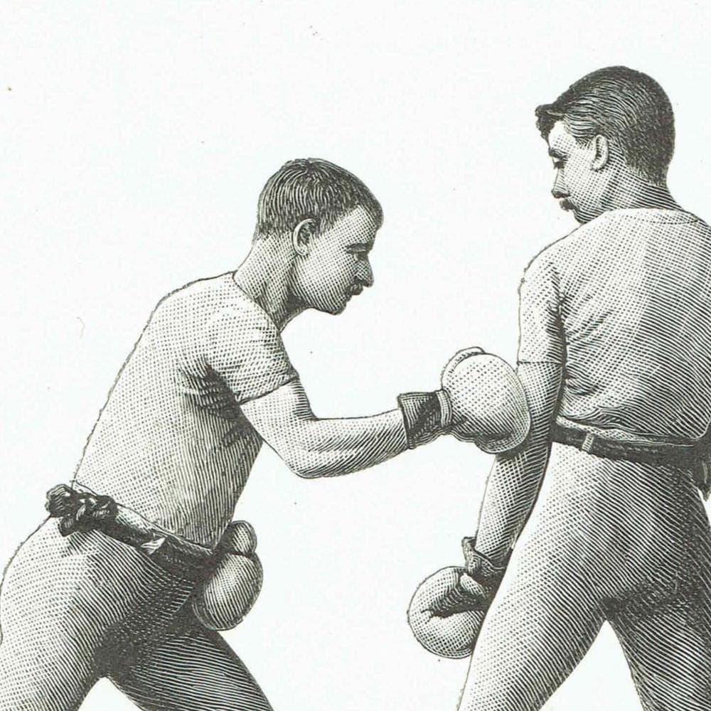 1889 Boxing Stance - Original Antique Print - Badminton Library Victorian Sport Pugilism Athletic Training Instruction - 5 x 7 in - Image 3