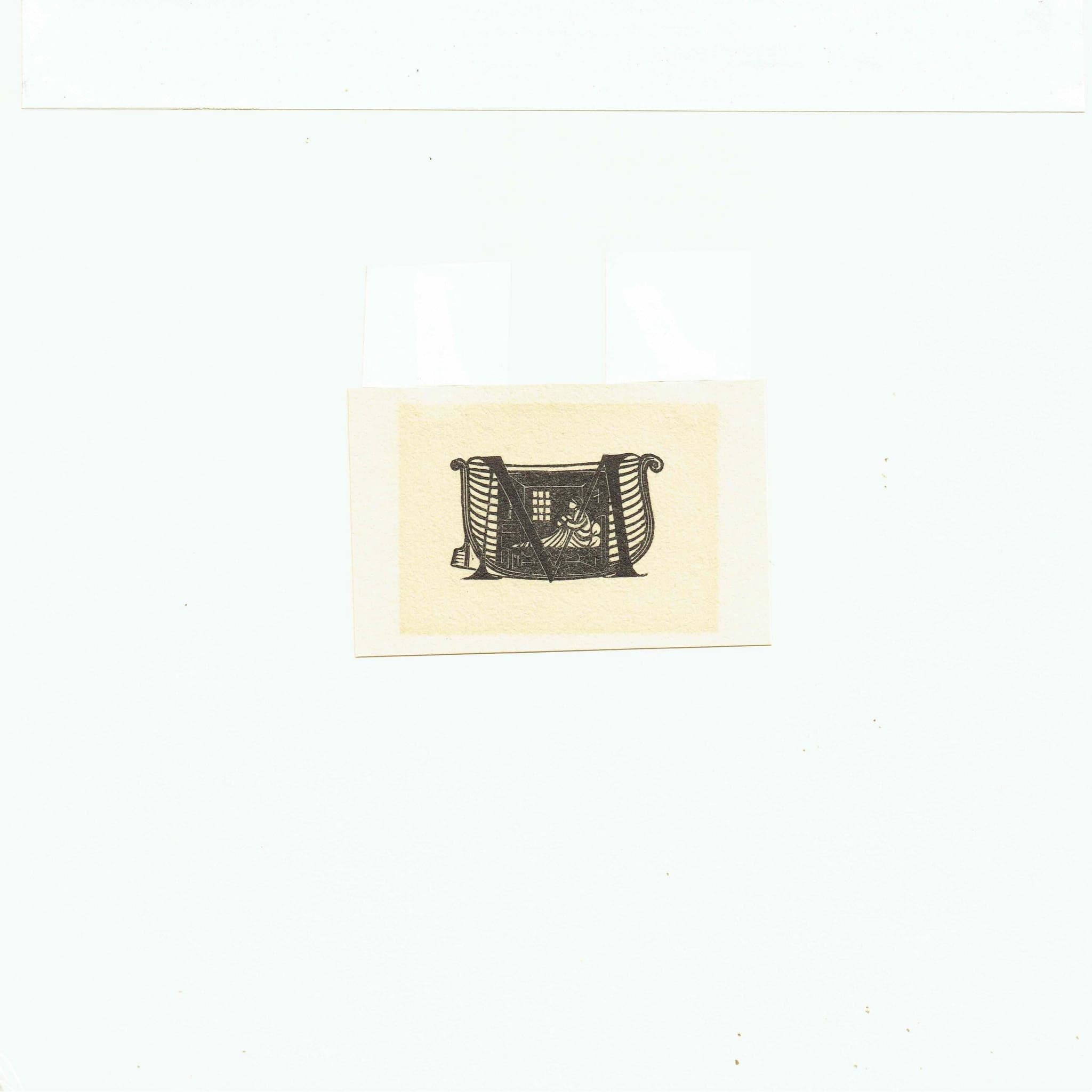 1929 Initial Letter Woodcuts Typography From Autumn Midnight by Eric Gill - Original Vintage Poetry Book - 2 x 2 in - Image 6