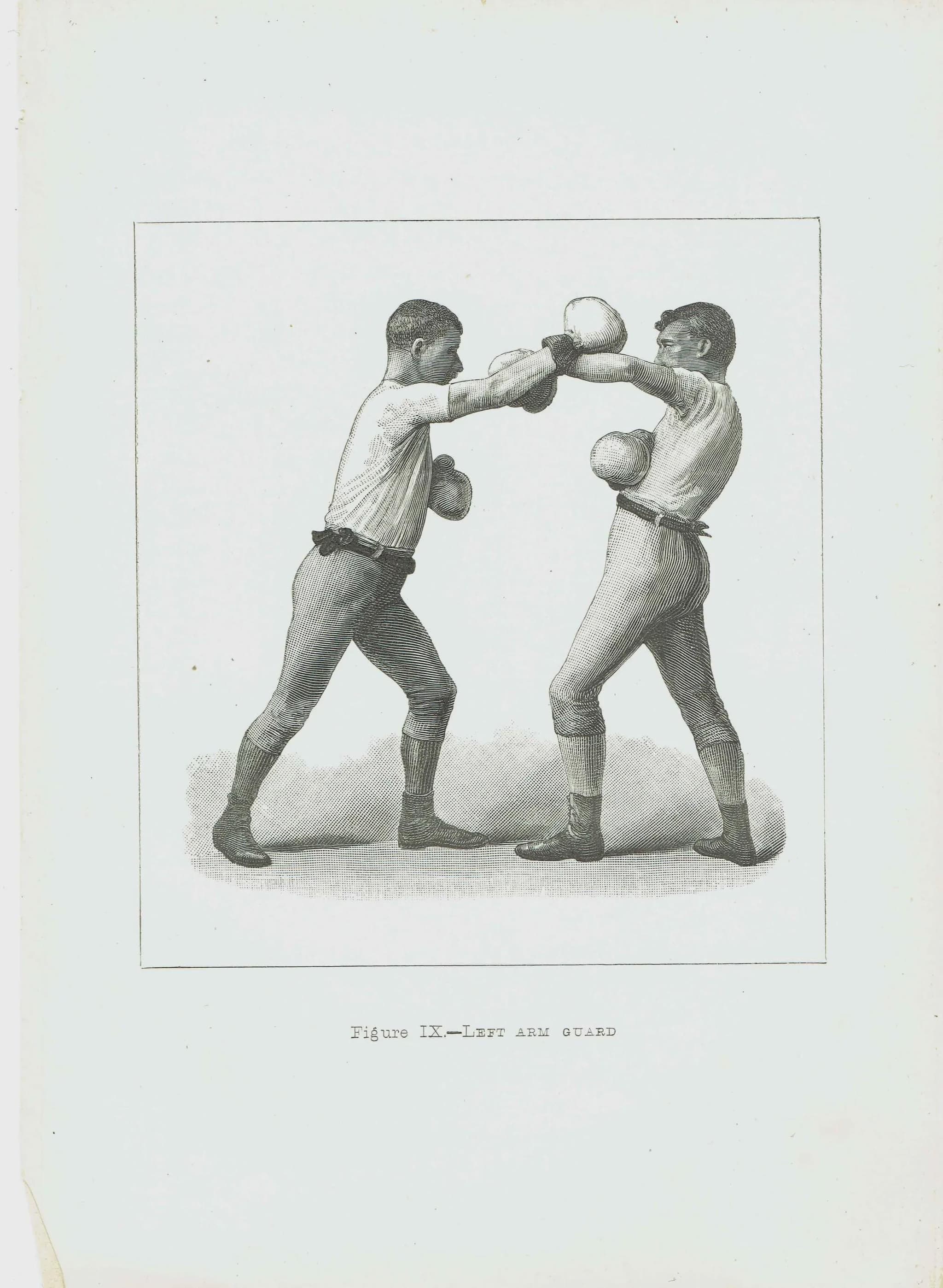 1889 Boxing Left Arm Guard - Original Antique Print - Badminton Library Victorian Sports Pugilism Athletic Training - 5 x 7 in - Image 2