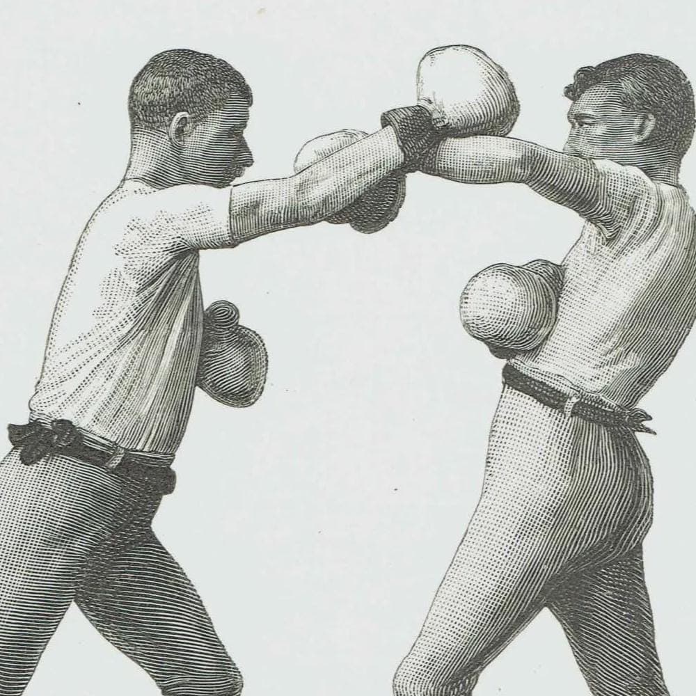 1889 Boxing Left Arm Guard - Original Antique Print - Badminton Library Victorian Sports Pugilism Athletic Training - 5 x 7 in - Image 3