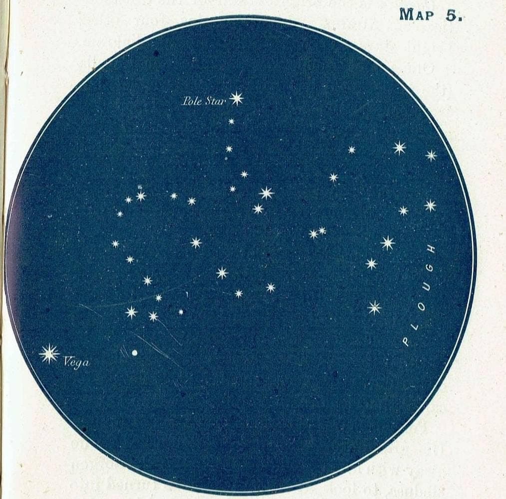 1944 Original Draco The Dragon Constellation Star Map Print - Vintage Astronomy Chart - Scientific Atlas Illustration - 4 x 6 in - Image 3