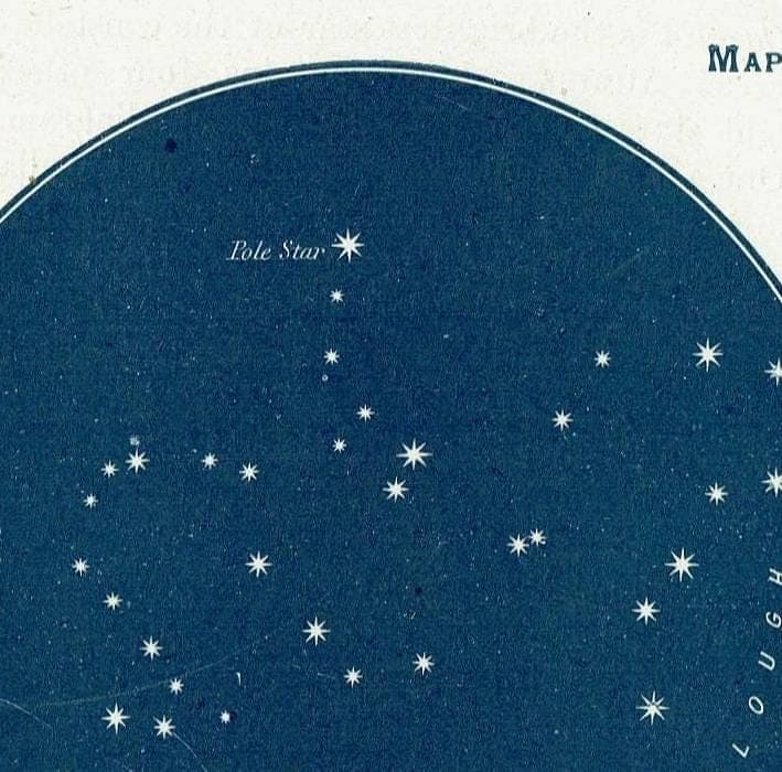 1944 Original Draco The Dragon Constellation Star Map Print - Vintage Astronomy Chart - Scientific Atlas Illustration - 4 x 6 in - Image 4
