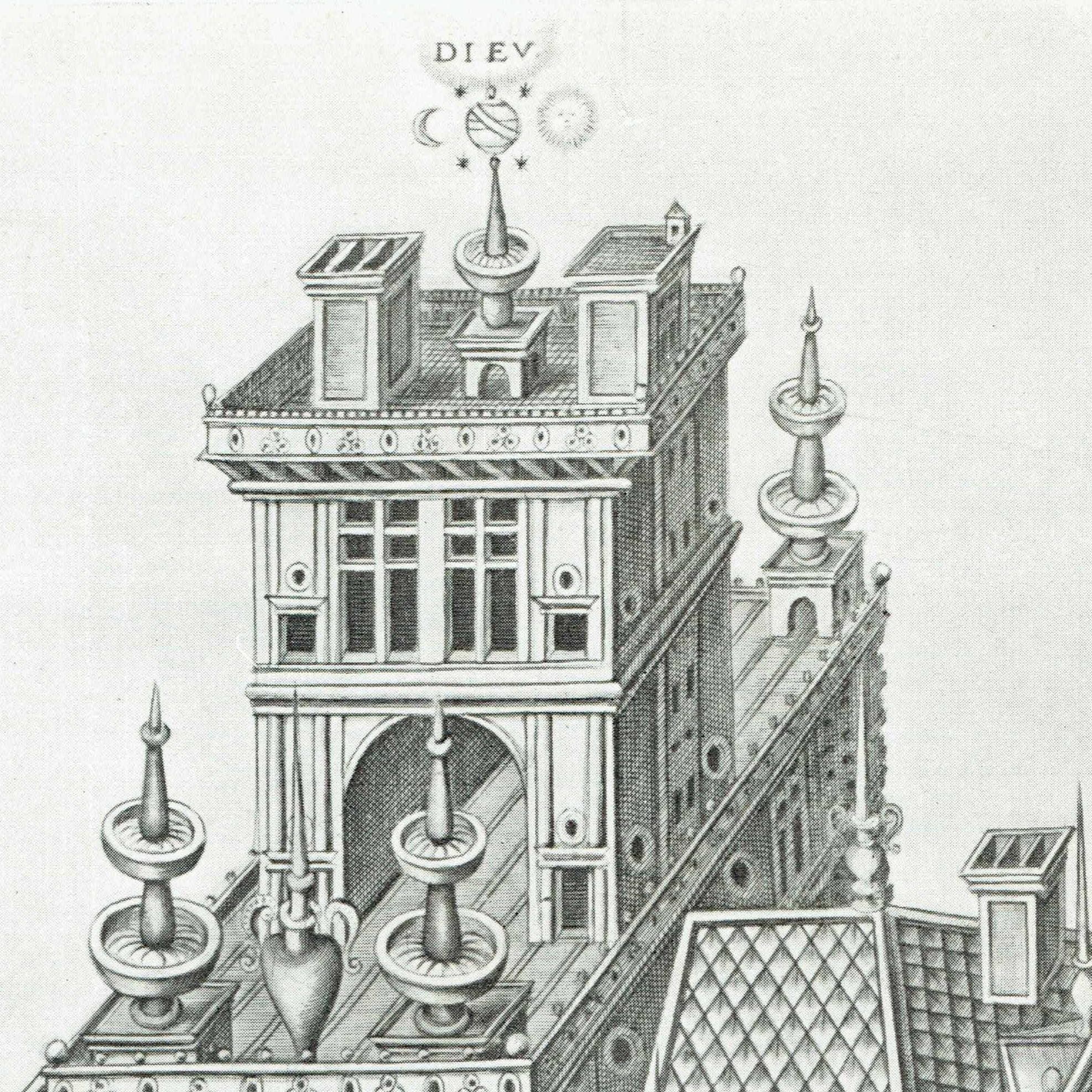 1947 Grand Pavillon & Ideal Fortified City - Perret Original Vintage Print - Renaissance Baroque Architecture Urban Design - 10.5 x 13.5 in - Image 3