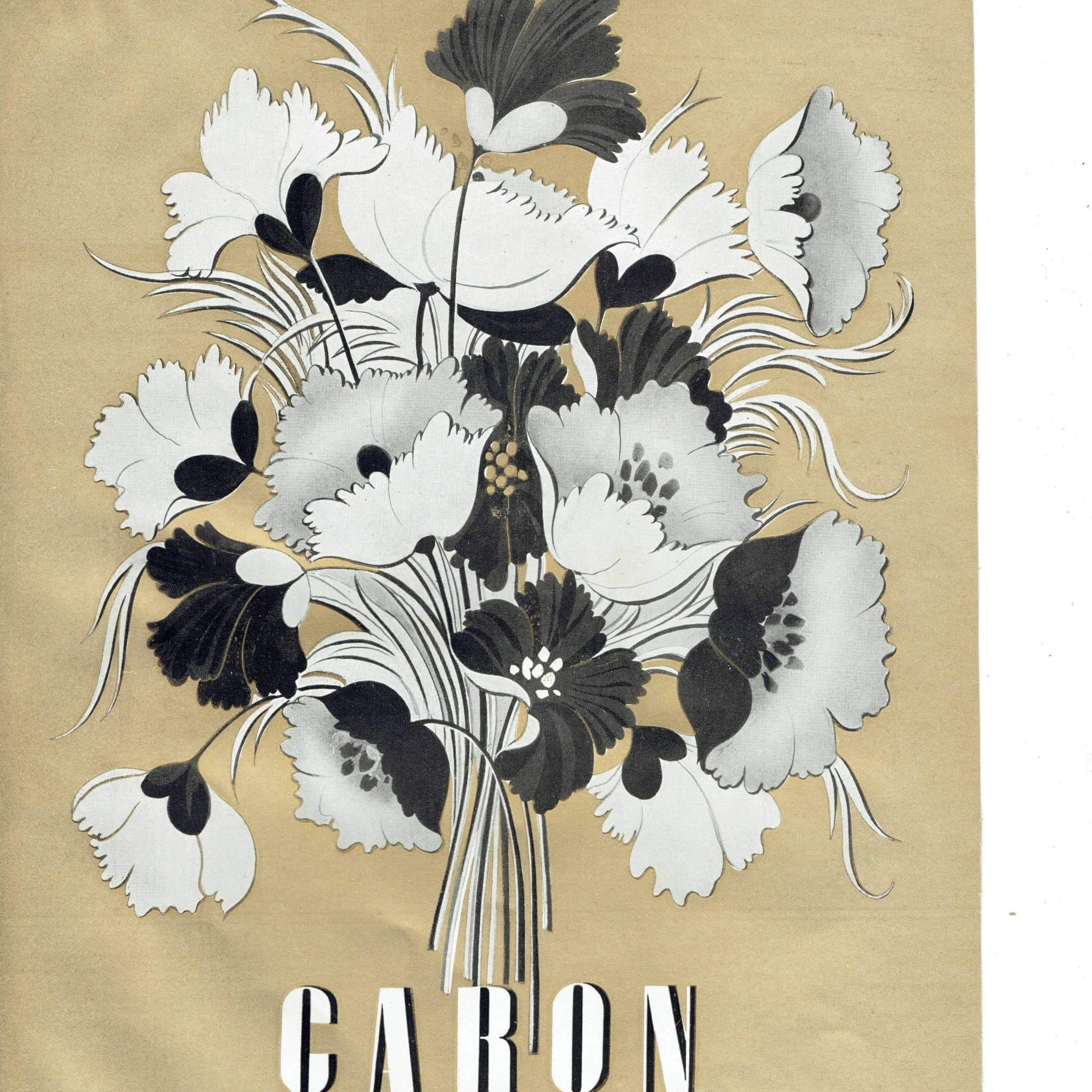 1947 Caron Parfums & Boucheron Diamonds - Original Vintage Print - French Luxury Fashion Place Vendôme Soleils - 10.25 x 14.5 in