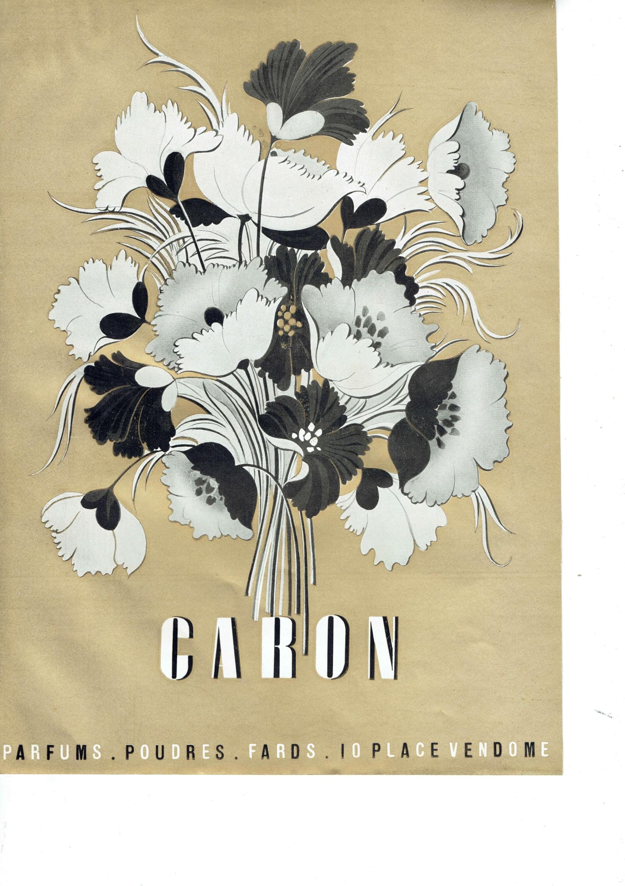 1947 Caron Parfums & Boucheron Diamonds - Original Vintage Print - French Luxury Fashion Place Vendôme Soleils - 10.25 x 14.5 in - Image 3