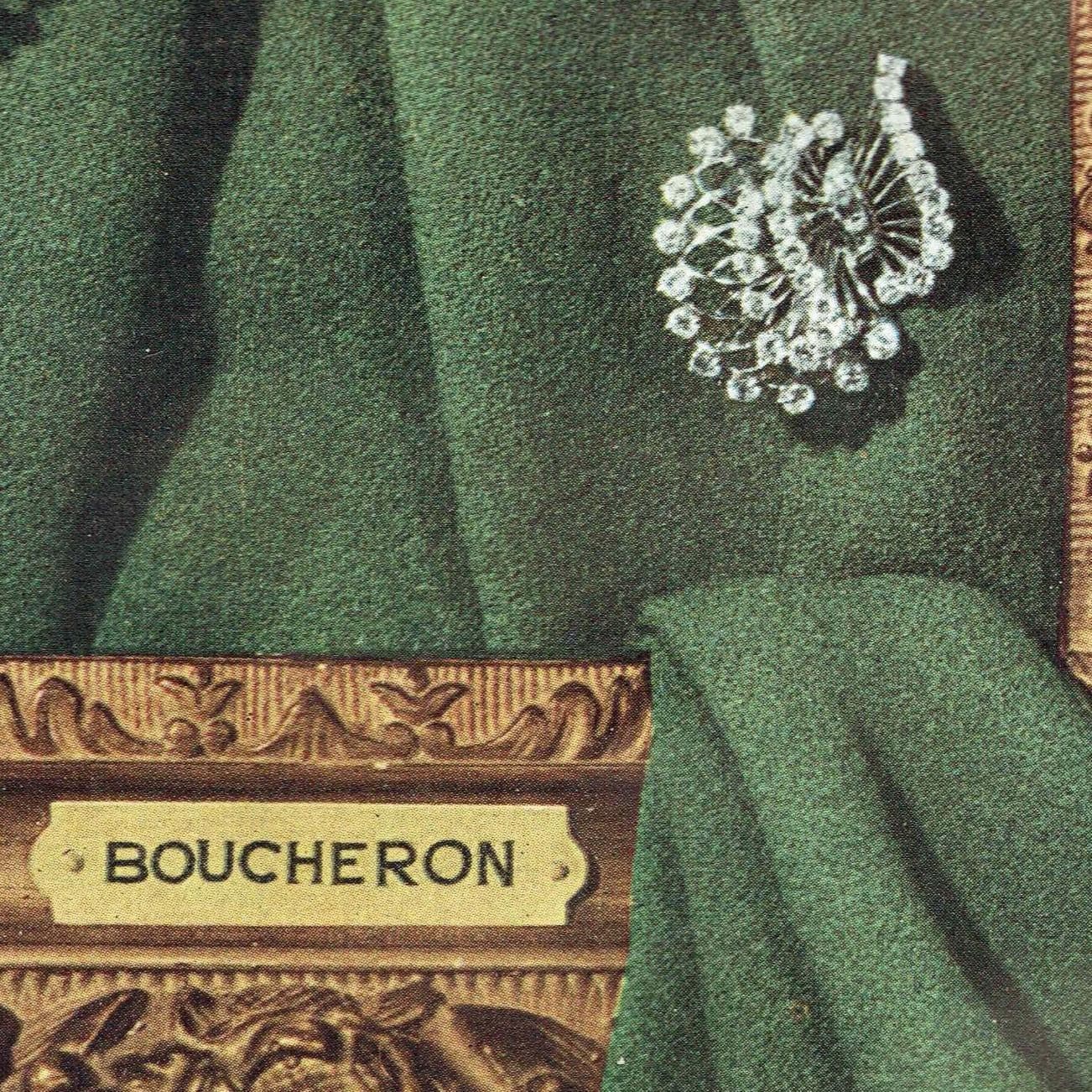 1947 Caron Parfums & Boucheron Diamonds - Original Vintage Print - French Luxury Fashion Place Vendôme Soleils - 10.25 x 14.5 in - Image 8