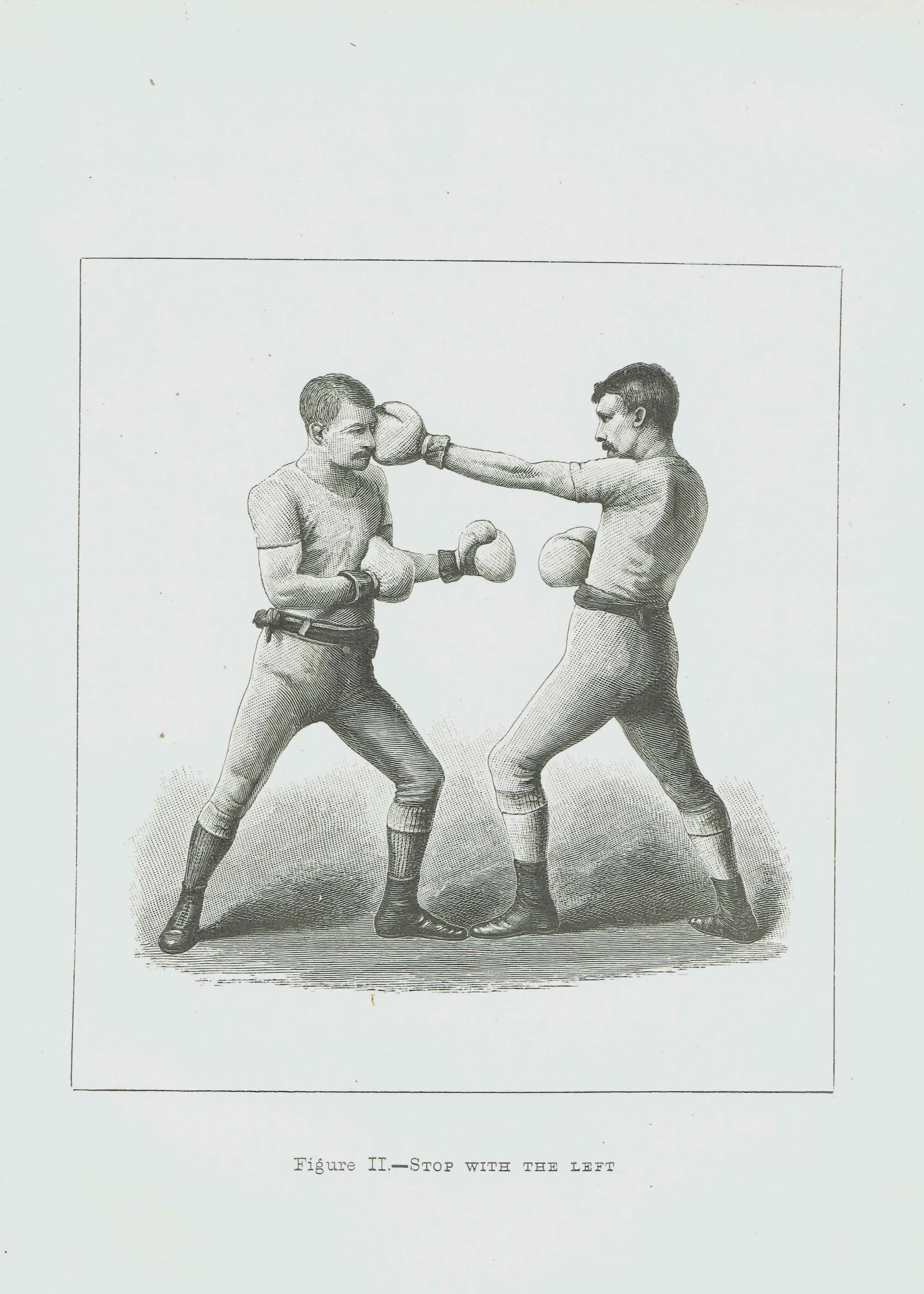 1889 Boxing Match Technique - Original Antique Print - Badminton Library Victorian Sports Pugilism Athletic Training - 5 x 7 in - Image 2
