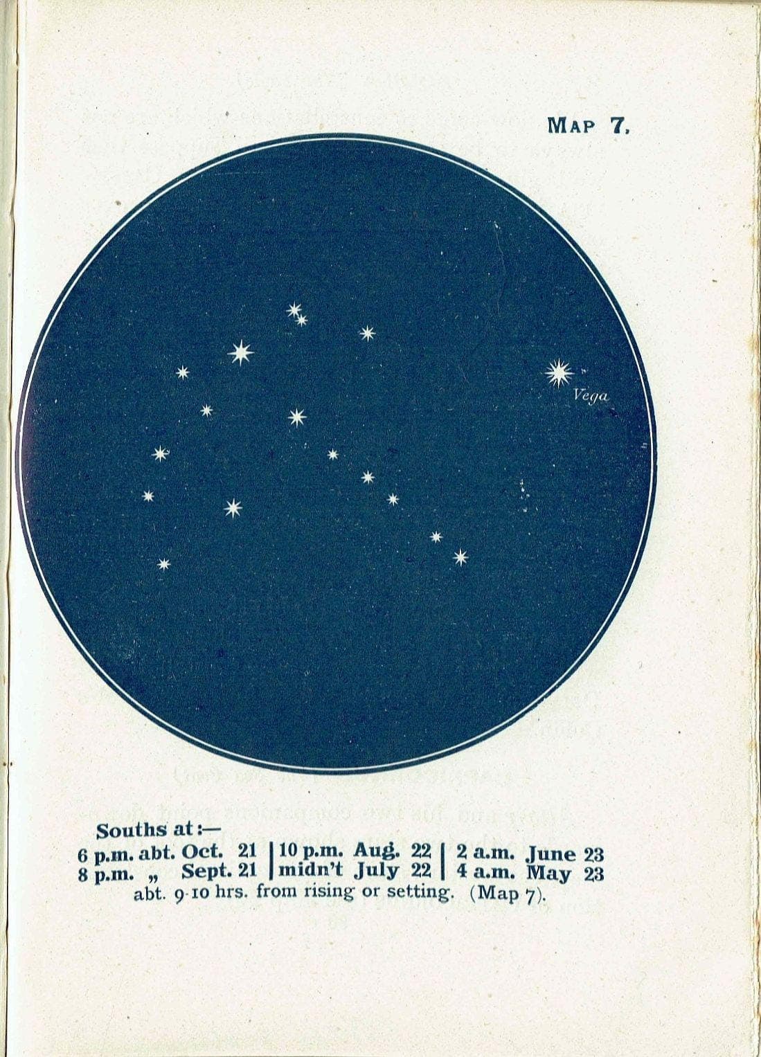1944 Original Cygnus Lyra Constellations Celestial Star Map Print - Vintage Astronomy Atlas - Scientific Study - 4 x 6 in - Image 2