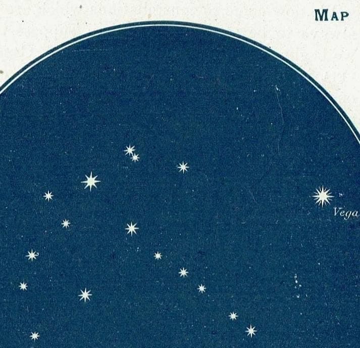 1944 Original Cygnus Lyra Constellations Celestial Star Map Print - Vintage Astronomy Atlas - Scientific Study - 4 x 6 in - Image 4